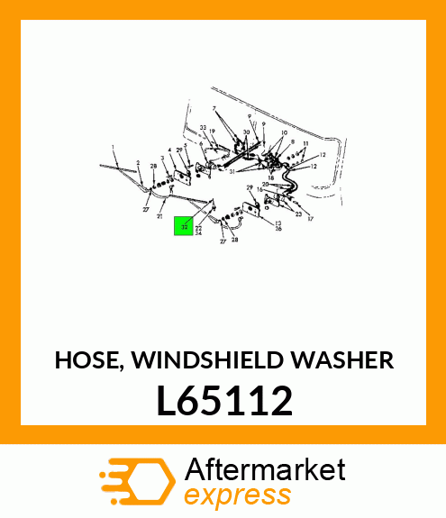 HOSE, WINDSHIELD WASHER L65112