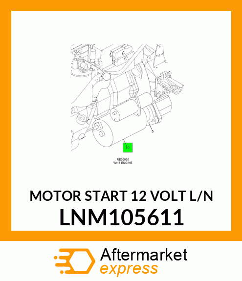MOTOR START 12 VOLT L/N LNM105611
