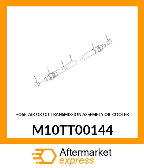 HOSE, AIR OR OIL TRANSMISSION ASSEMBLY OIL COOLER M10TT00144