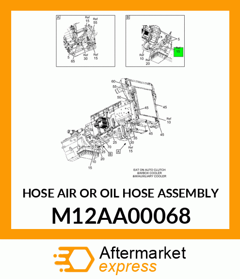 HOSE AIR OR OIL HOSE ASSEMBLY M12AA00068