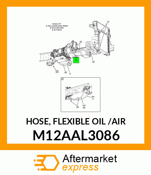 HOSE, FLEXIBLE OIL /AIR M12AAL3086