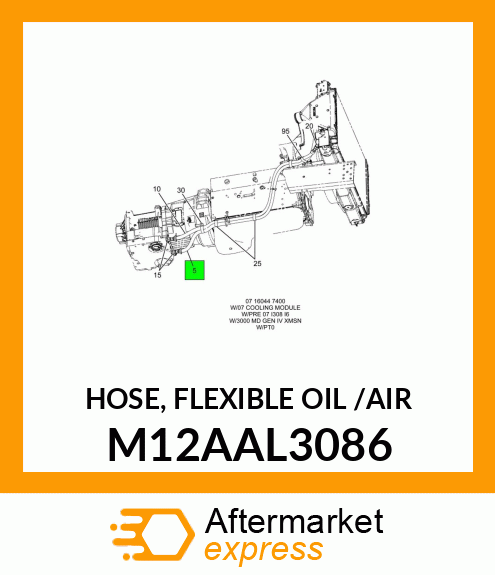 HOSE, FLEXIBLE OIL /AIR M12AAL3086