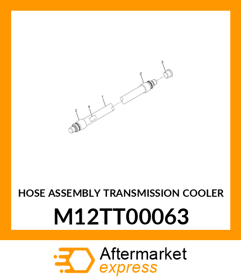 HOSE ASSEMBLY TRANSMISSION COOLER M12TT00063