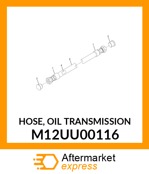 HOSE, OIL TRANSMISSION M12UU00116
