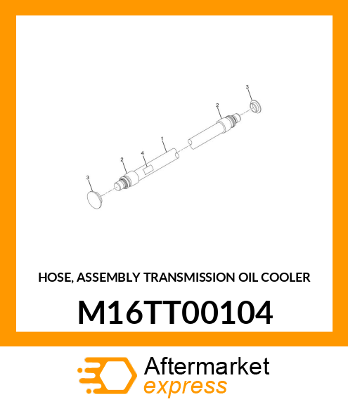 HOSE, ASSEMBLY TRANSMISSION OIL COOLER M16TT00104