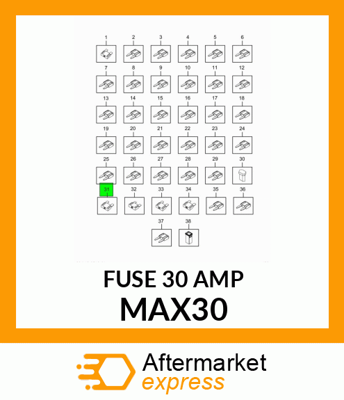 FUSE 30 AMP MAX30