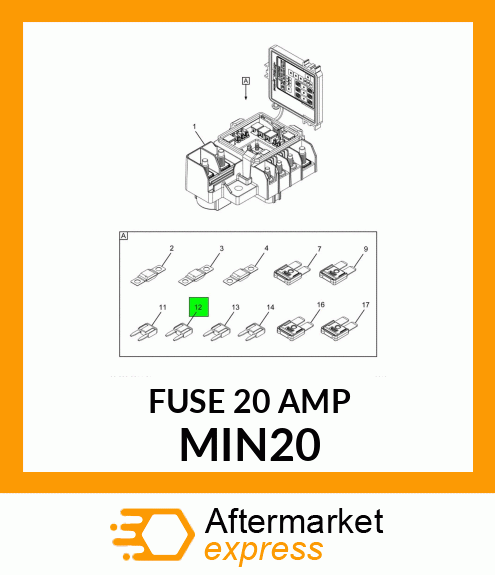 FUSE 20 AMP MIN20