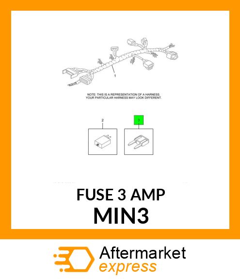 FUSE 3 AMP MIN3