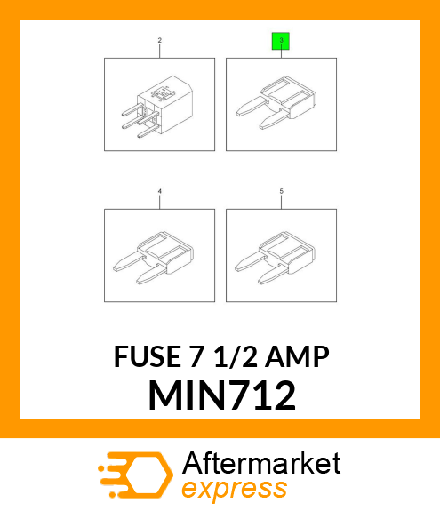 FUSE 7 1/2 AMP MIN712