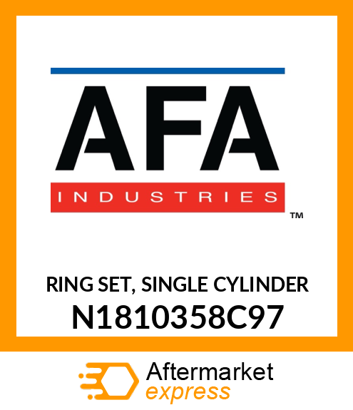 RING SET, SINGLE CYLINDER N1810358C97