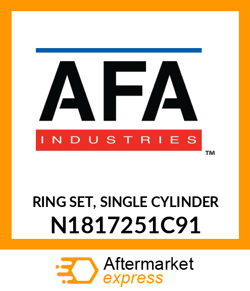 RING SET, SINGLE CYLINDER N1817251C91