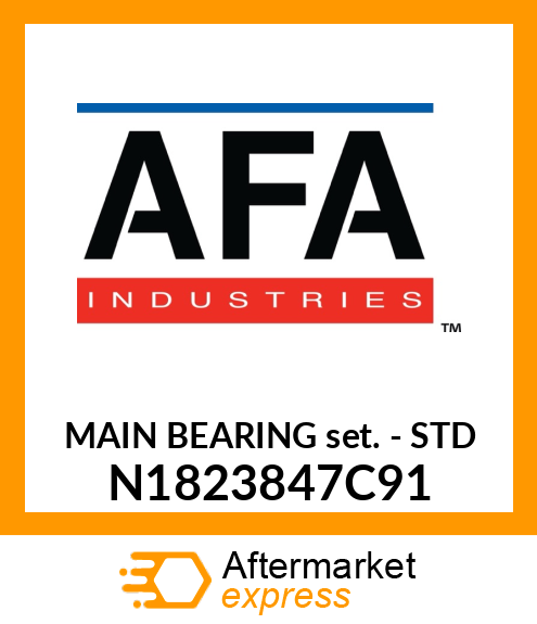 MAIN BEARING SET - STD N1823847C91