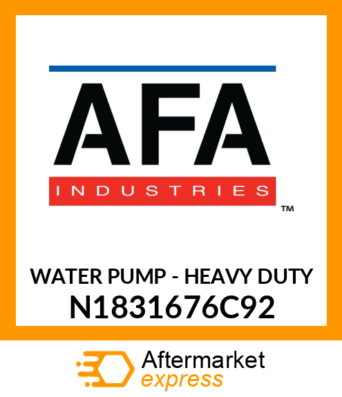 WATER PUMP - HEAVY DUTY N1831676C92