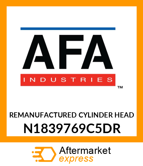 REMANUFACTURED CYLINDER HEAD N1839769C5DR