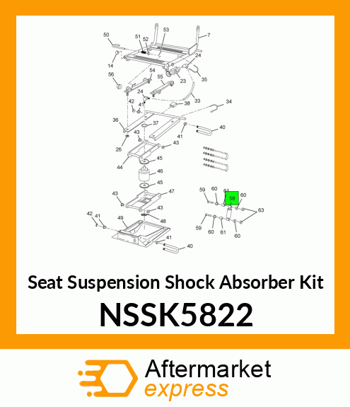 Seat Suspension Shock Absorber Kit NSSK5822