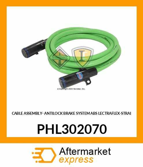 CABLE ASSEMBLY- ANTILOCK BRAKE SYSTEM ABS LECTRAFLEX-STRAI PHL302070