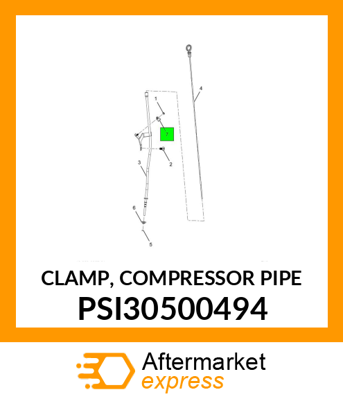 CLAMP, COMPRESSOR PIPE PSI30500494