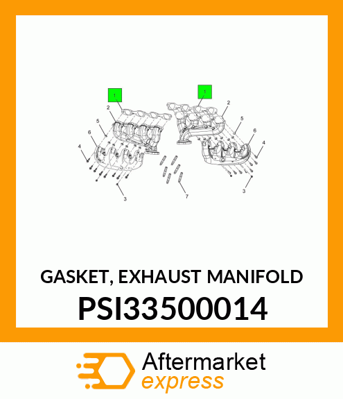 GASKET, EXHAUST MANIFOLD PSI33500014