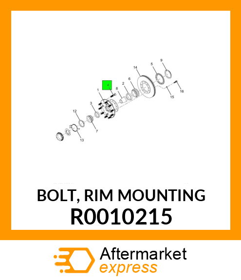 BOLT, RIM MOUNTING R0010215