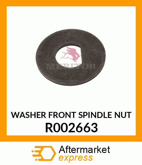 WASHER FRONT SPINDLE NUT R002663