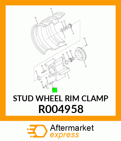 STUD WHEEL RIM CLAMP R004958