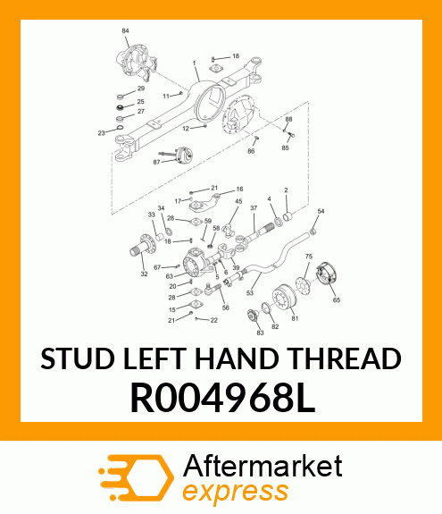 STUD LEFT HAND THREAD R004968L