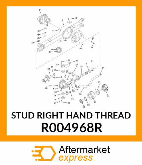 STUD RIGHT HAND THREAD R004968R