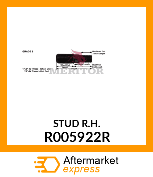 STUD R.H. R005922R