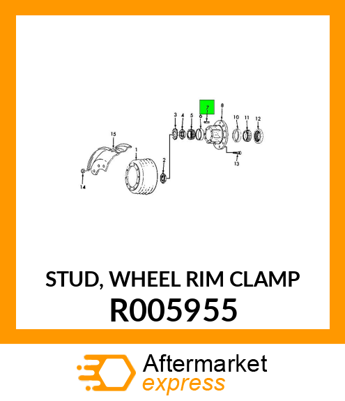 STUD, WHEEL RIM CLAMP R005955