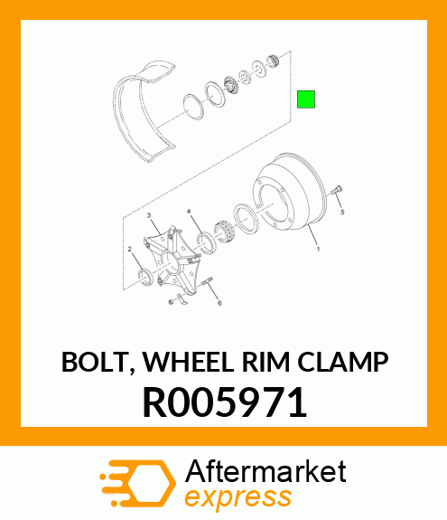 BOLT, WHEEL RIM CLAMP R005971