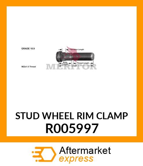 STUD WHEEL RIM CLAMP R005997