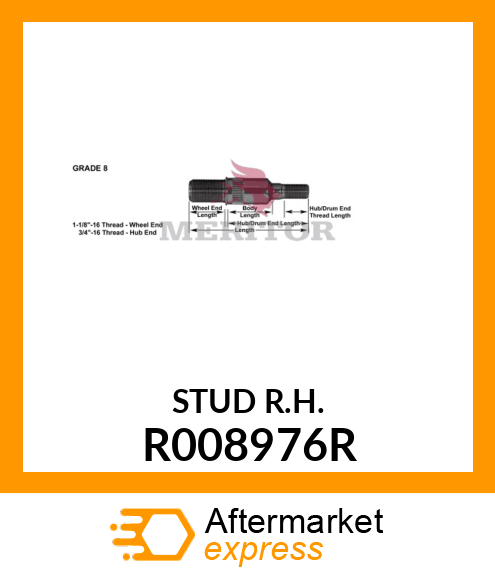 STUD R.H. R008976R