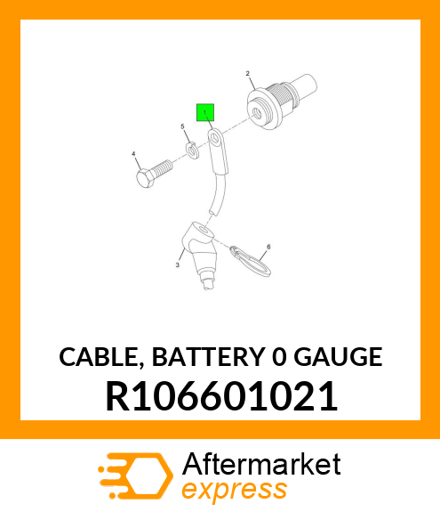 CABLE, BATTERY 0 GAUGE R106601021
