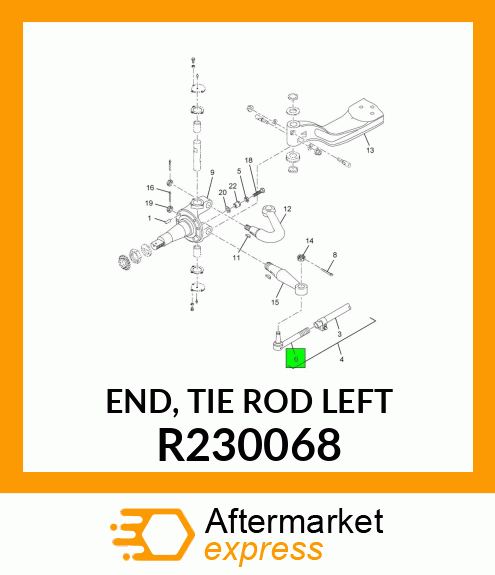 END, TIE ROD LEFT R230068