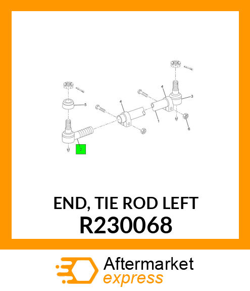 END, TIE ROD LEFT R230068