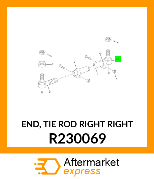 END, TIE ROD RIGHT RIGHT R230069