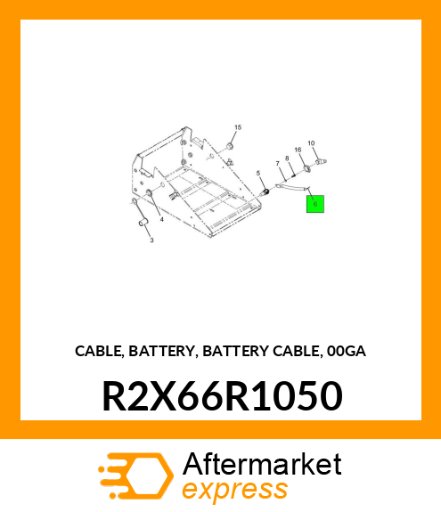 CABLE, BATTERY, BATTERY CABLE, 00GA R2X66R1050