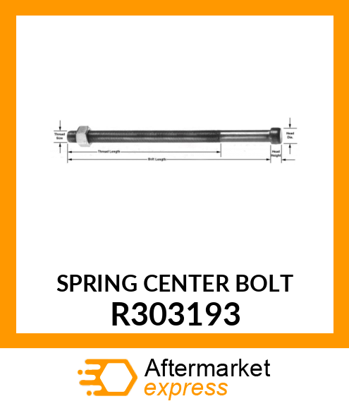 SPRING CENTER BOLT R303193