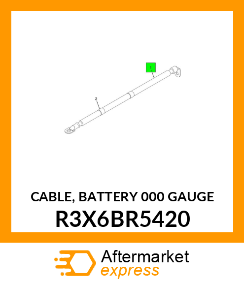 CABLE, BATTERY 000 GAUGE R3X6BR5420