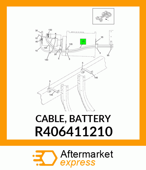 CABLE, BATTERY R406411210