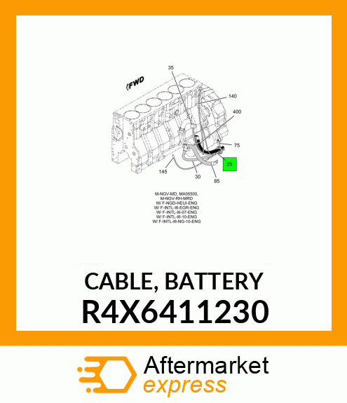 CABLE, BATTERY R4X6411230