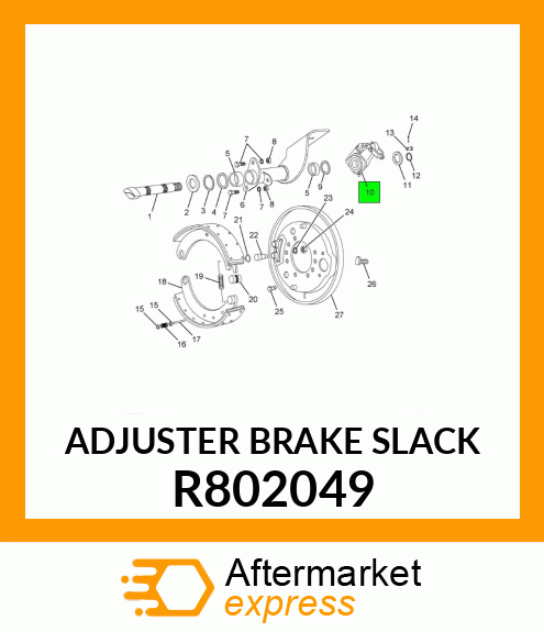 ADJUSTER BRAKE SLACK R802049