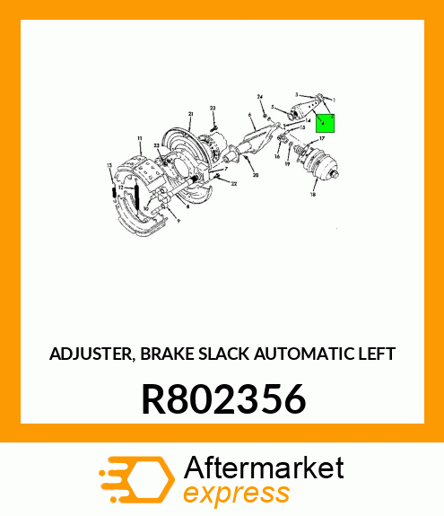 ADJUSTER, BRAKE SLACK AUTOMATIC LEFT R802356