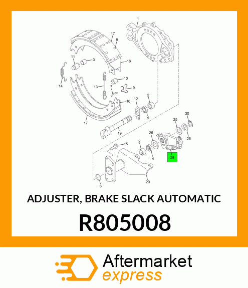 ADJUSTER, BRAKE SLACK AUTOMATIC R805008