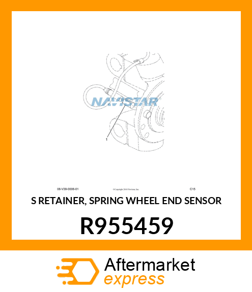 S RETAINER, SPRING WHEEL END SENSOR R955459