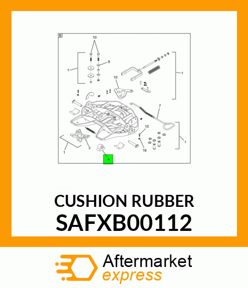 CUSHION RUBBER SAFXB00112