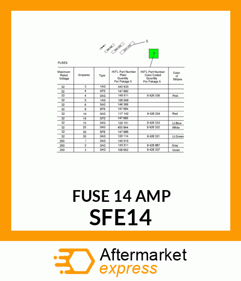 FUSE 14 AMP SFE14