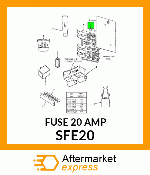 FUSE 20 AMP SFE20