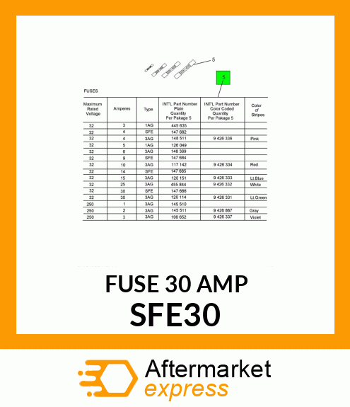 FUSE 30 AMP SFE30