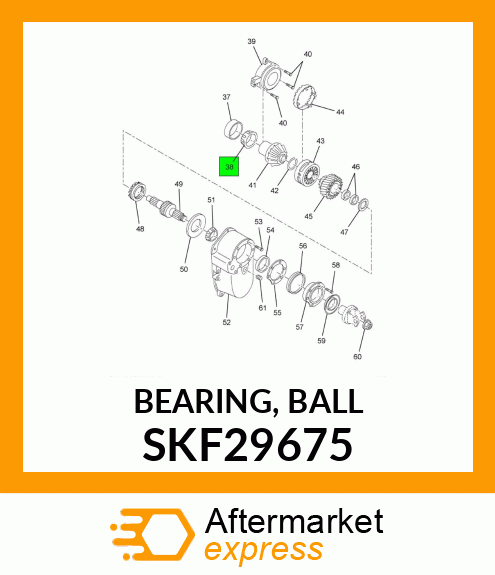 BEARING, BALL SKF29675